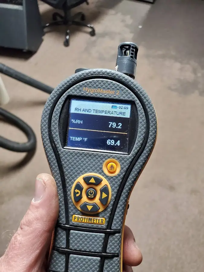 Moisture meter humidity assessment for Mold Remediation & Removal in Cheval